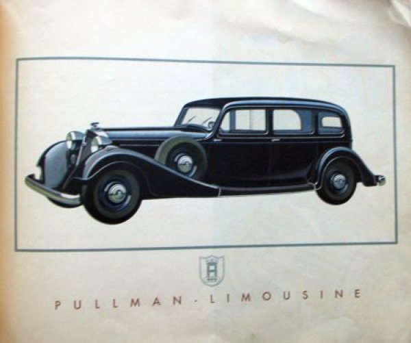 Horch 75 PS Eight-Cylinder Modelprogram 1937 Carbrochure (6906)
